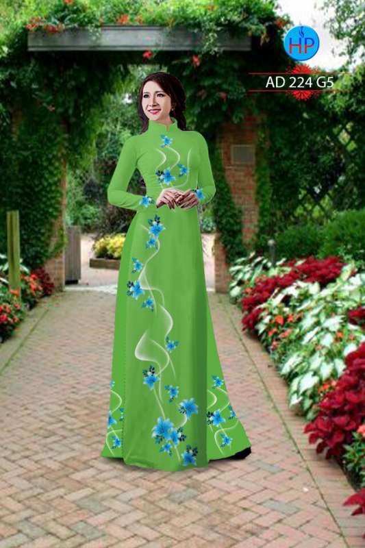 Vải áo dài họa tiết 3D