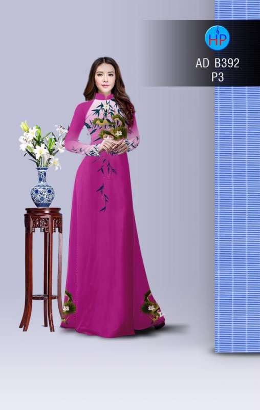 Vải áo dài hoa Sen