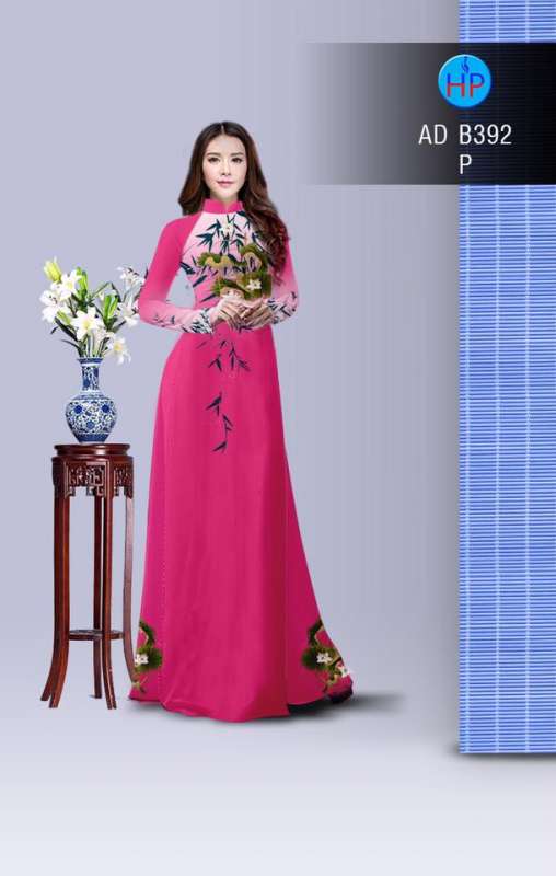 Vải áo dài hoa Sen