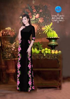 Vải áo dài hoa dây 2 bên-DT 2872