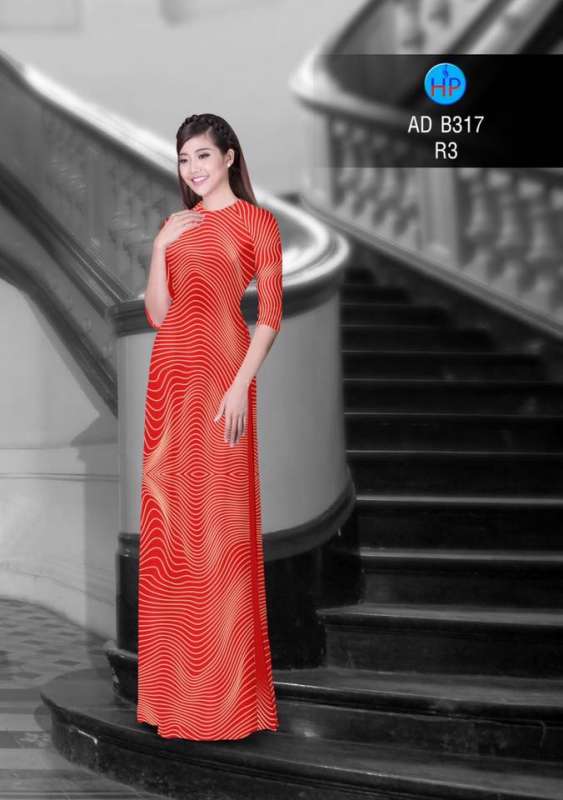 Vải áo dài họa tiết vằn vện