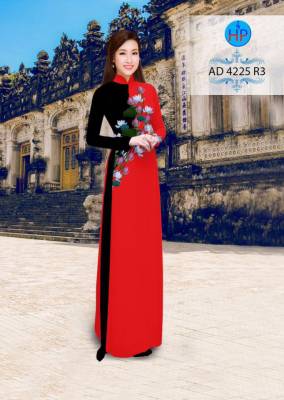 Vải áo dài hoa Sen-DT 2878