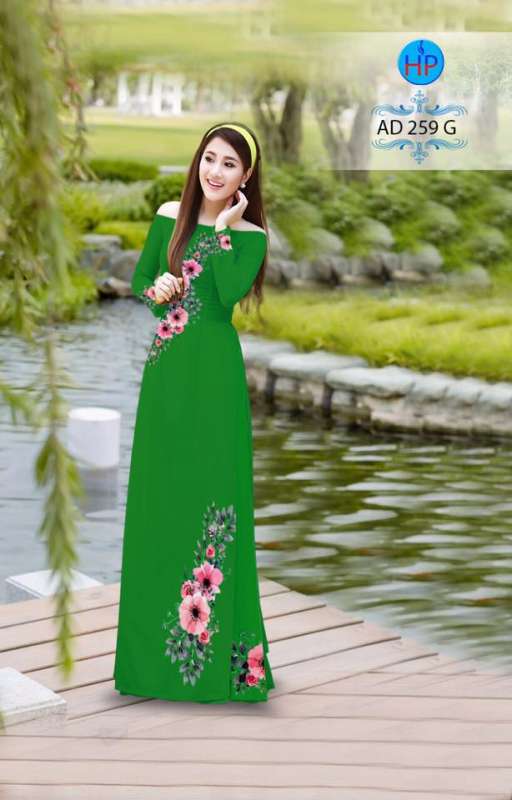 Vải áo dài hoa dây trên dưới Vải áo dài hoa dây trên dưới