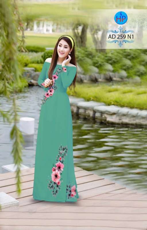 Vải áo dài hoa dây trên dưới Vải áo dài hoa dây trên dưới