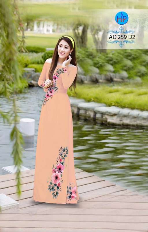 Vải áo dài hoa dây trên dưới Vải áo dài hoa dây trên dưới