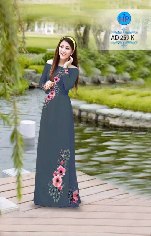 Vải áo dài hoa dây trên dưới Vải áo dài hoa dây trên dưới