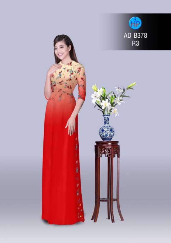 Vải áo dài hoa nhí