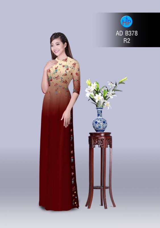 Vải áo dài hoa nhí Vải áo dài hoa nhí