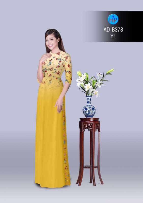 Vải áo dài hoa nhí Vải áo dài hoa nhí