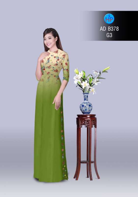 Vải áo dài hoa nhí Vải áo dài hoa nhí