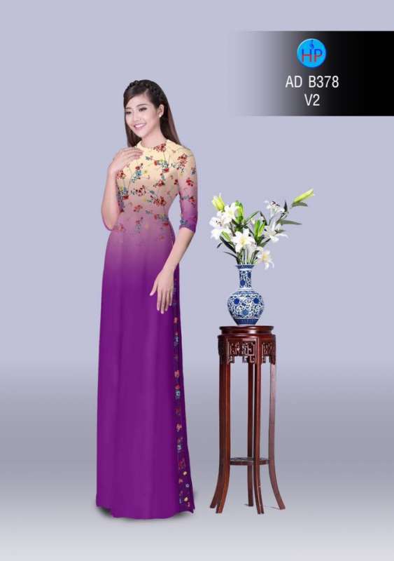 Vải áo dài hoa nhí Vải áo dài hoa nhí