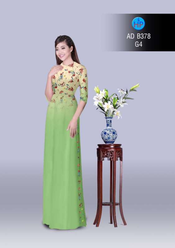 Vải áo dài hoa nhí Vải áo dài hoa nhí