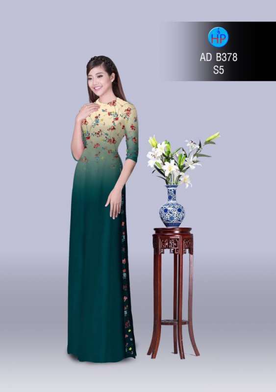 Vải áo dài hoa nhí Vải áo dài hoa nhí