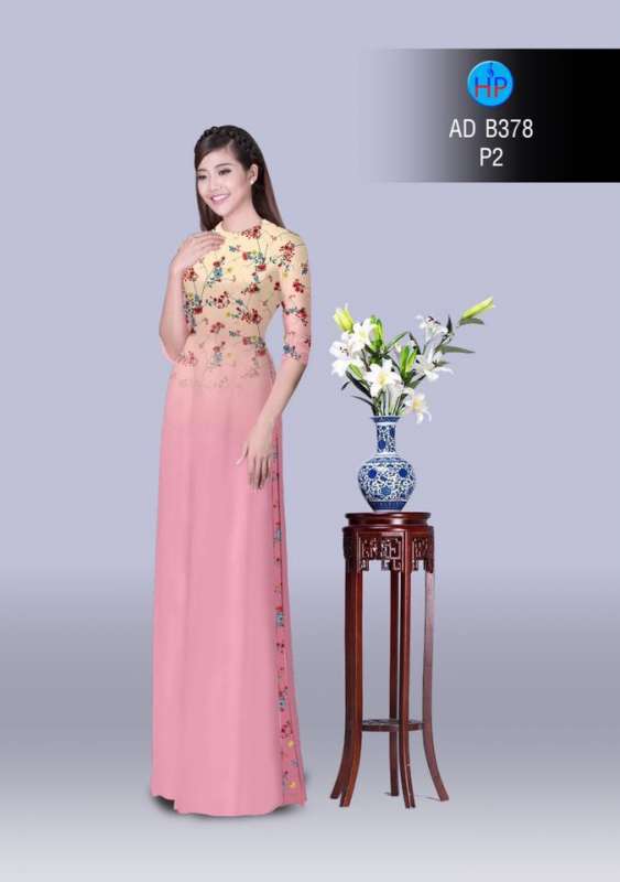 Vải áo dài hoa nhí Vải áo dài hoa nhí