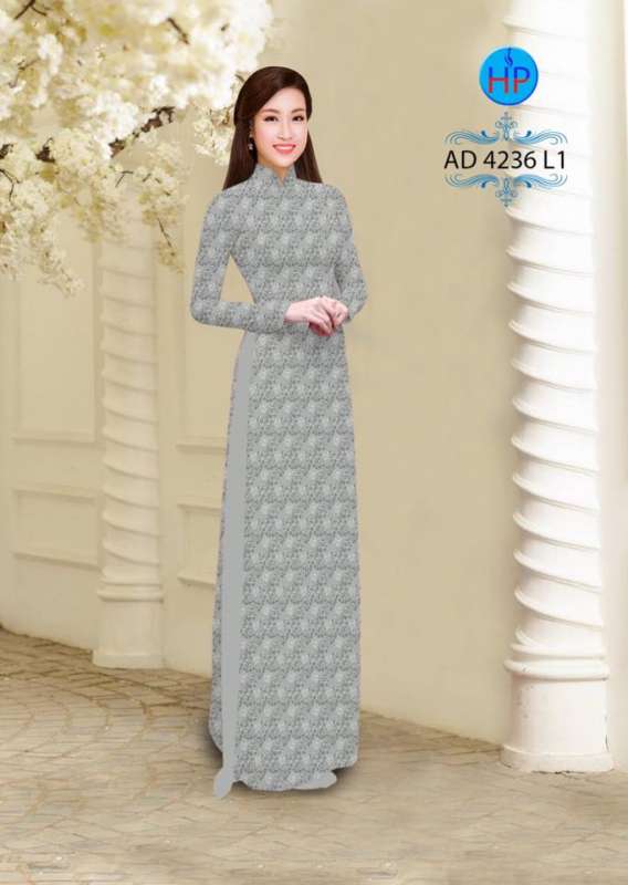 Vải áo dài hoa nhỏ