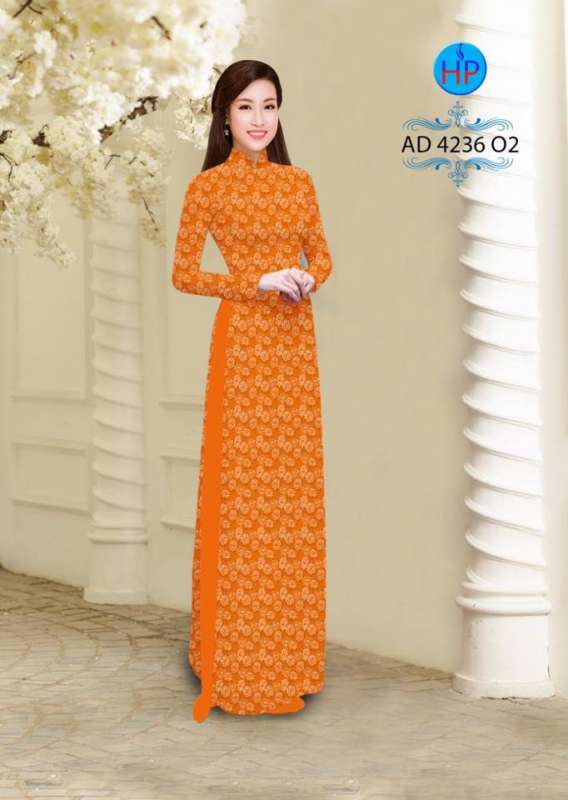Vải áo dài hoa nhỏ