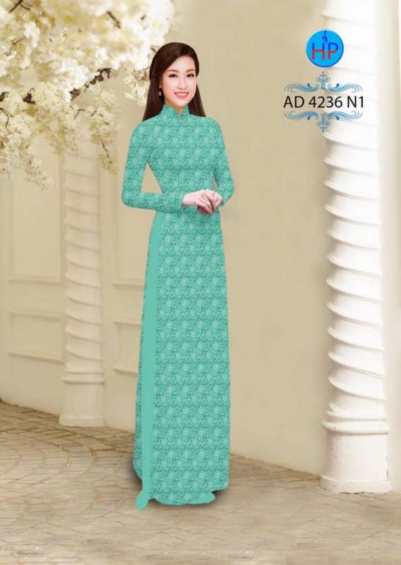Vải áo dài hoa nhỏ