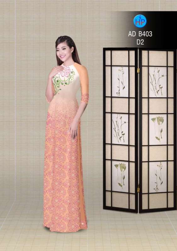 Vải áo dài hoa nhỏ