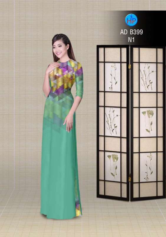 Vải áo dài thân trên lập thể Vải áo dài thân trên lập thể