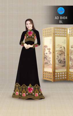 Vải áo dài hoa văn trên dưới-DT 2893