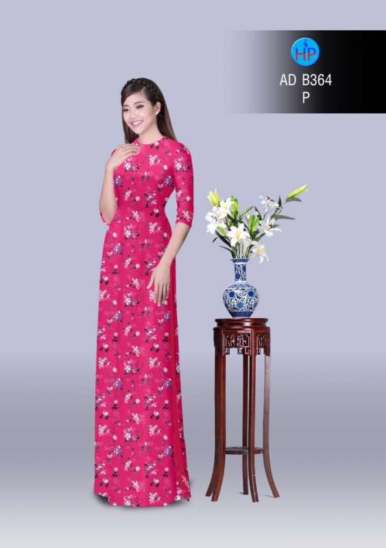 Vải áo dài hoa nhí