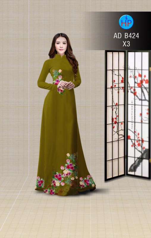 Vải áo dài hoa dây