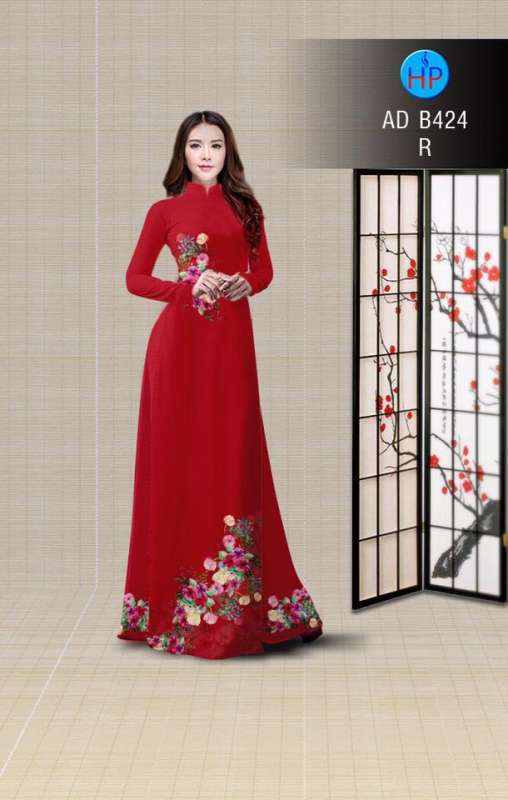 Vải áo dài hoa dây
