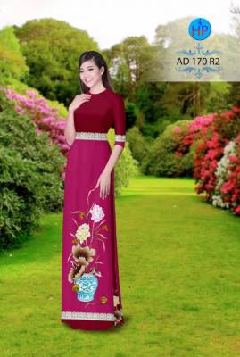 Vải áo dài hoa Sen-DT 2908