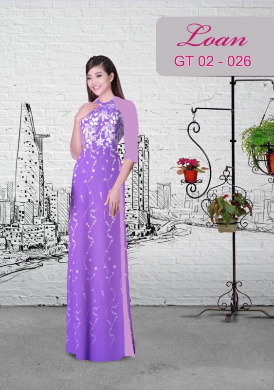 Gấm thêu Thái Tuấn hoa rơi Gấm thêu Thái Tuấn hoa rơi