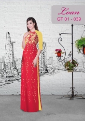 Gấm thêu Thái Tuấn hoa rơi