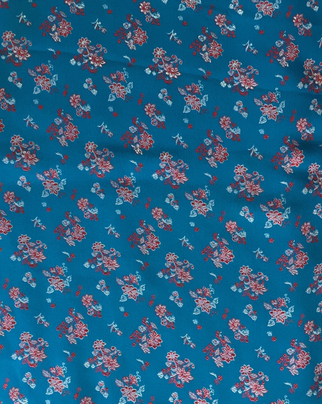 Gấm thêu phối tay trơn