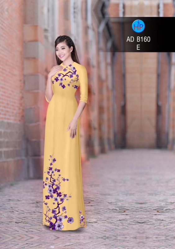 Vải áo dài cành Đào Vải áo dài cành Đào