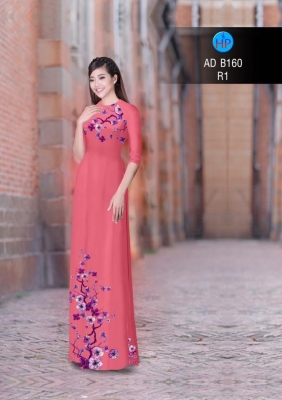 Vải áo dài cành Đào-DT 2971