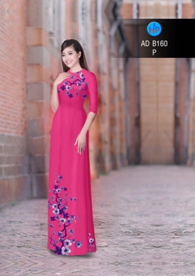 Vải áo dài cành Đào-DT 2971