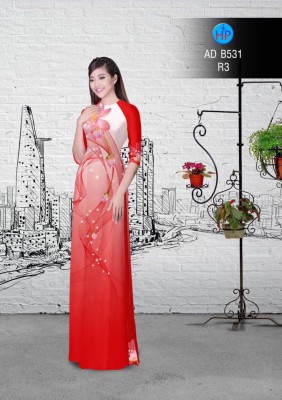 Vải áo dài hoa Sen-DT 2973