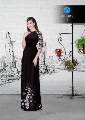 Vải áo dài hoa dây-DT 2975