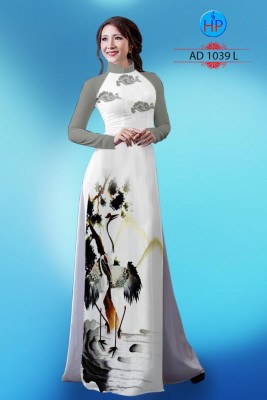 Vải áo dài phong cảnh-DT 2976