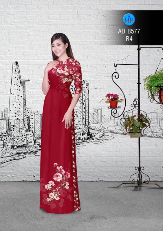 Vải áo dài hoa nhỏ trên dưới Vải áo dài hoa nhỏ trên dưới