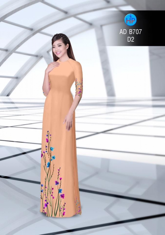 Vải áo dài hoa dây
