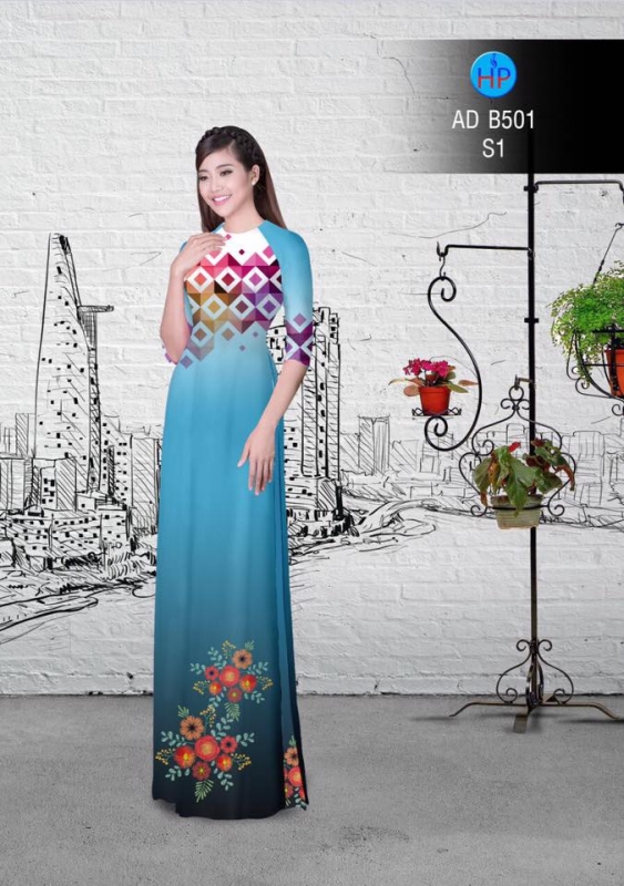 Vải áo dài hoa văn và hoa Vải áo dài hoa văn và hoa