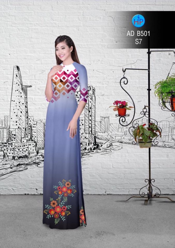 Vải áo dài hoa văn và hoa Vải áo dài hoa văn và hoa
