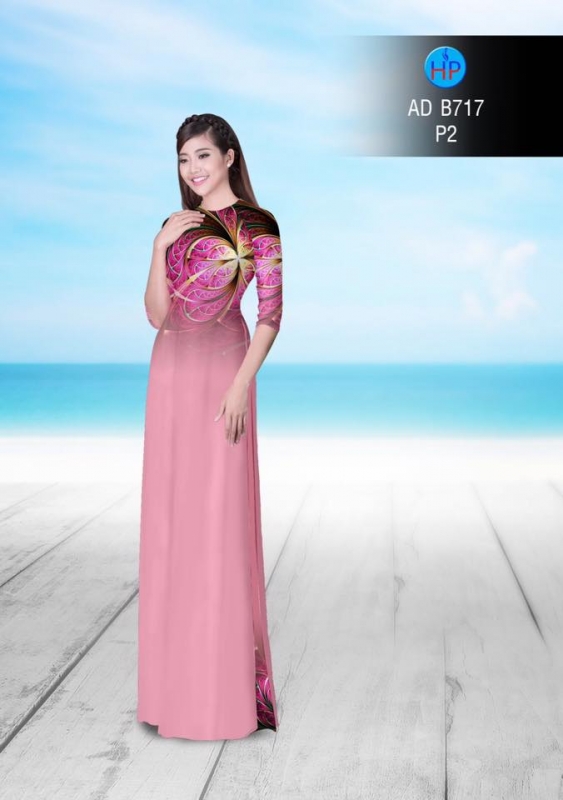 Vải áo dài họa tiết 3D