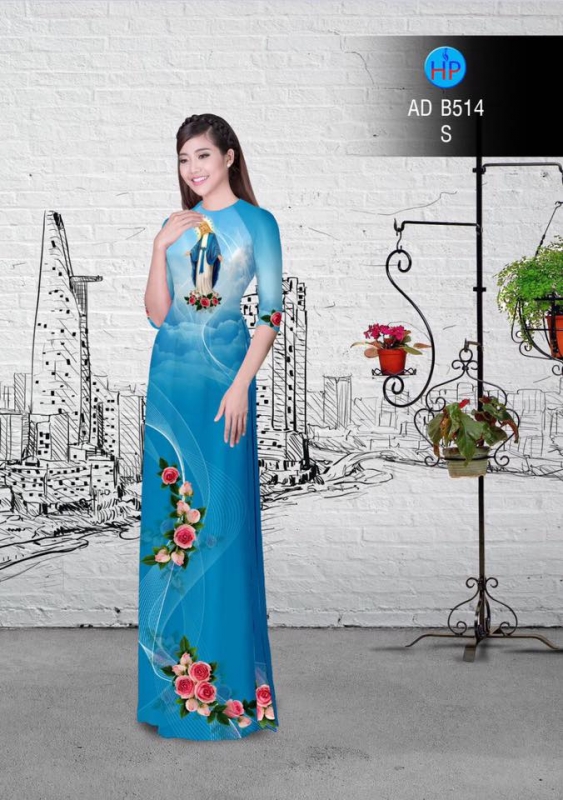 Vải áo dài đức mẹ Maria