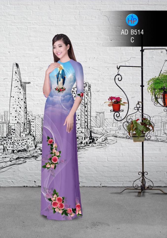 Vải áo dài đức mẹ Maria