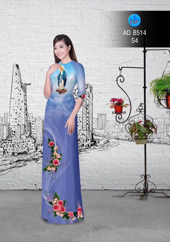 Vải áo dài đức mẹ Maria