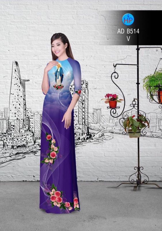 Vải áo dài đức mẹ Maria