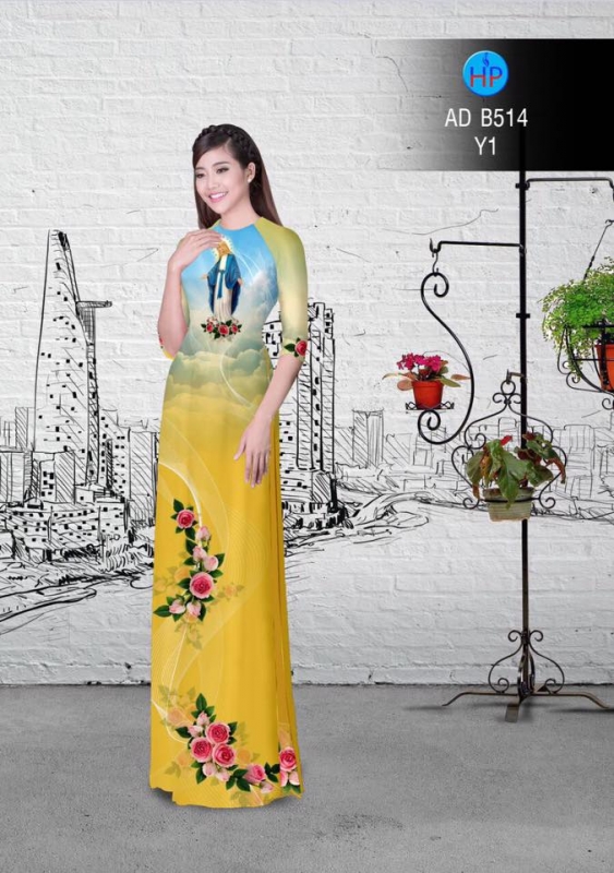 Vải áo dài đức mẹ Maria