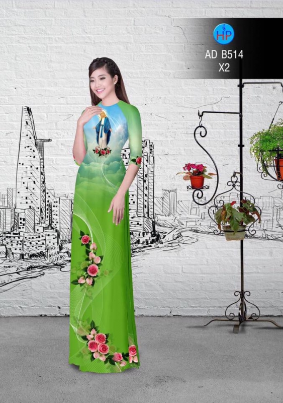 Vải áo dài đức mẹ Maria