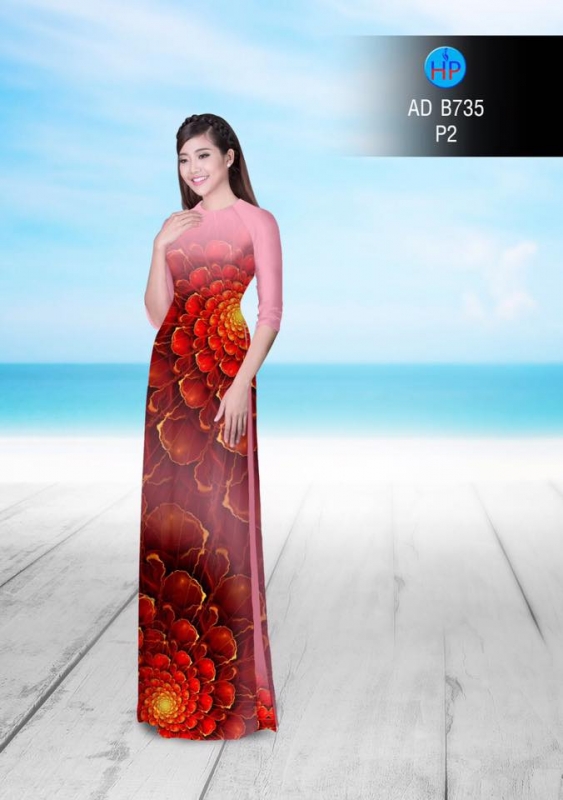 Vải áo dài lập thể 3D