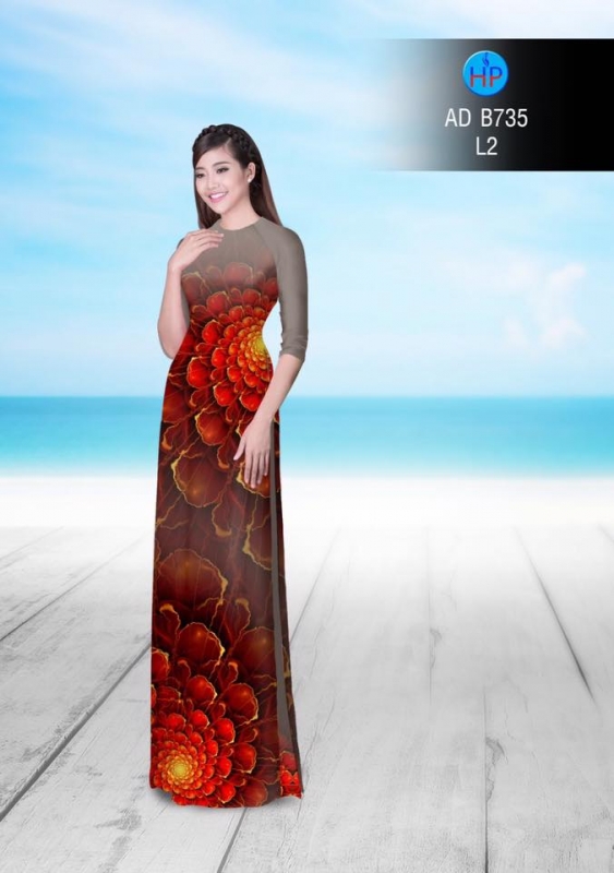 Vải áo dài lập thể 3D